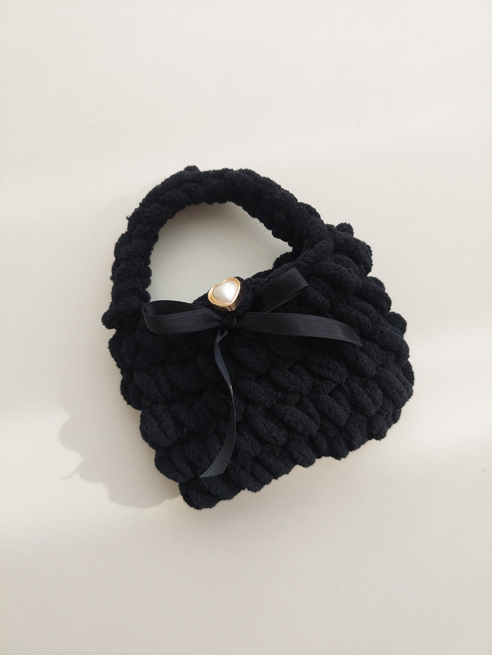유아뷰 Heart-knitting pouch keyring