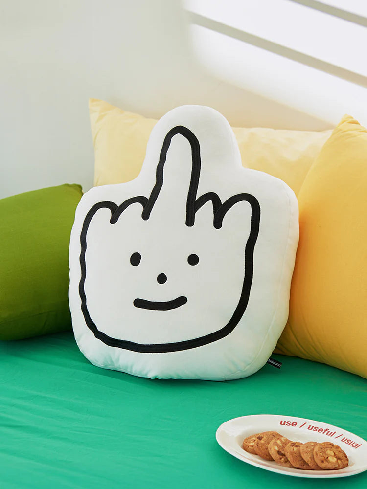 Joguman Studio Middle Finger Cushion (Throw Away)