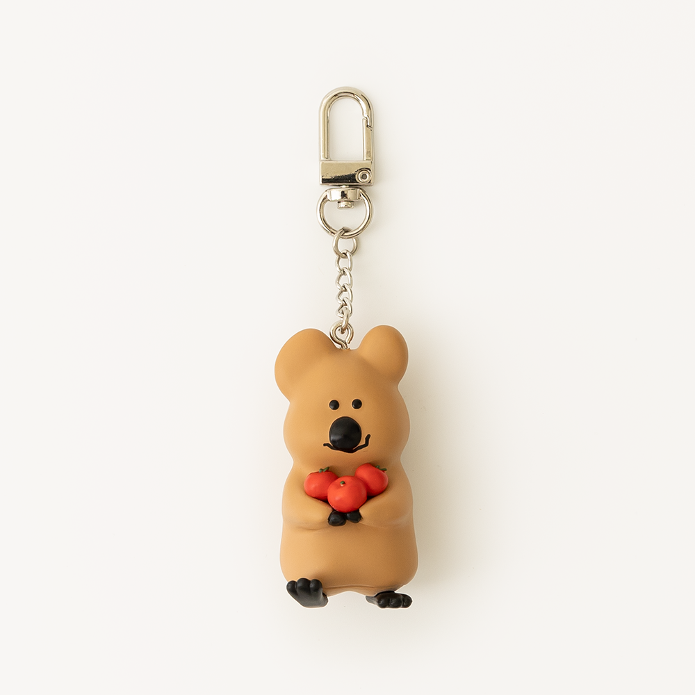Dinotaeng Apple Picking Keychain (Quokka/Bobo)