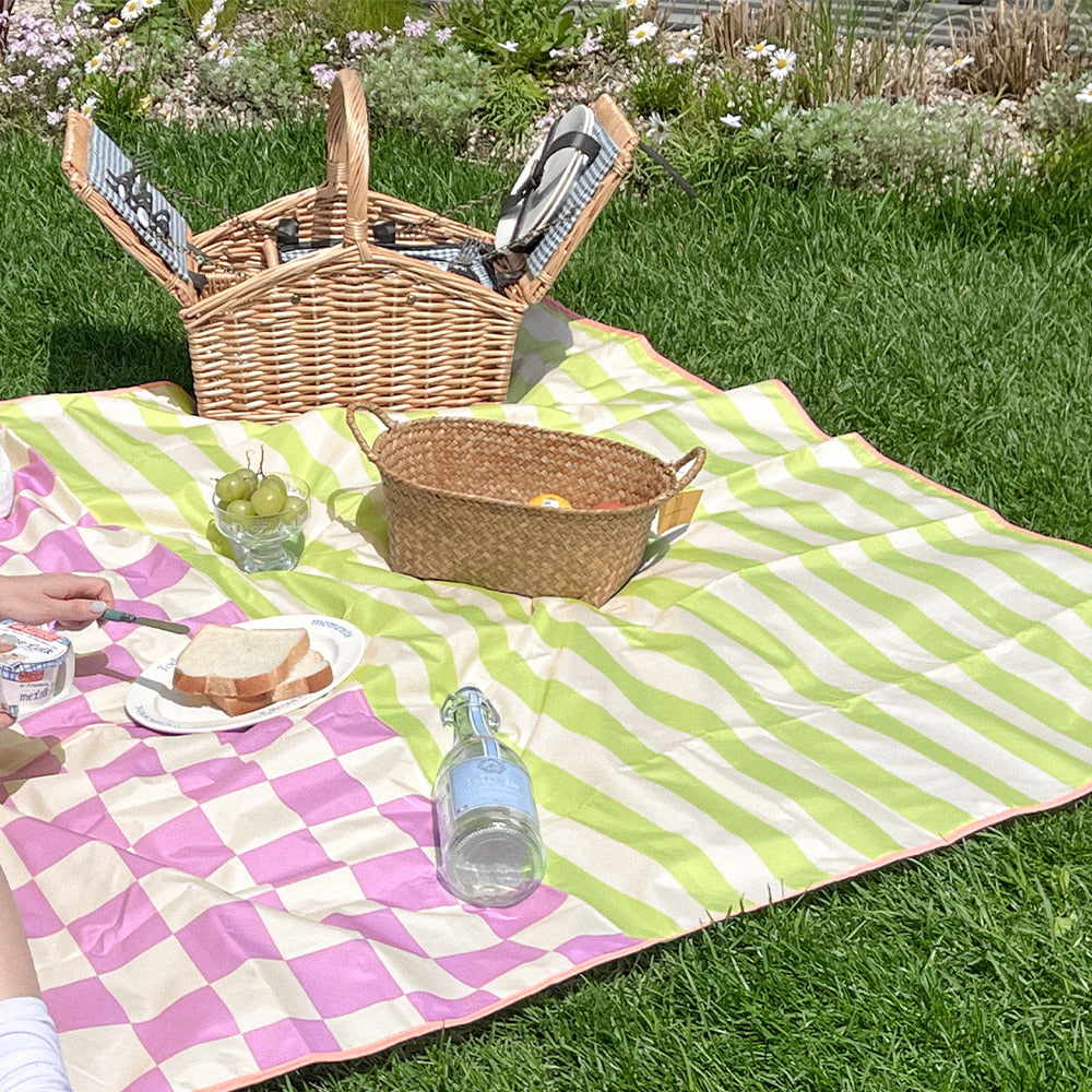 Mademoment Half Pattern Waterproof Picnic Mat 防水野餐墊
