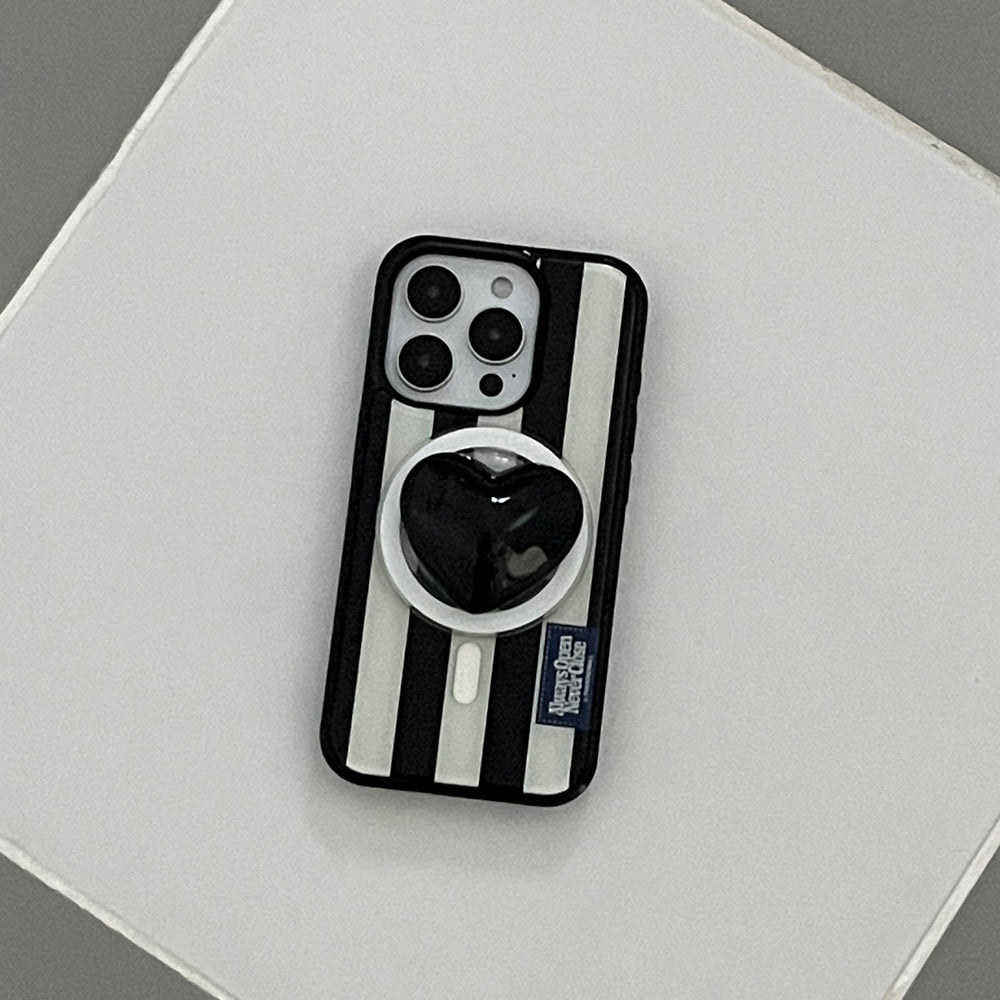 【Set】Basic Stripe Label (Magsafe Bumper) + Magsafe Resin Tok