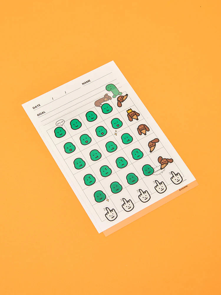Joguman Studio Planner (4months) & Goal Achievement Stickers (Throw Away)