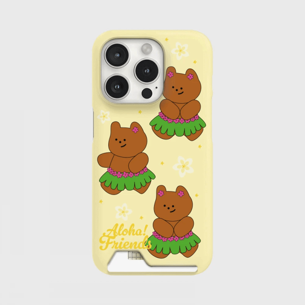 Aloha Gummy Phone Case (Hard/Card Storage)