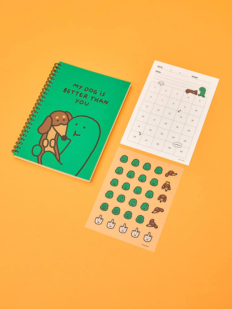 Joguman Studio Planner (4months) & Goal Achievement Stickers (Throw Away)