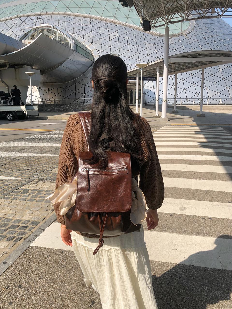 Ovuni Classic Bow Backpack_Brown