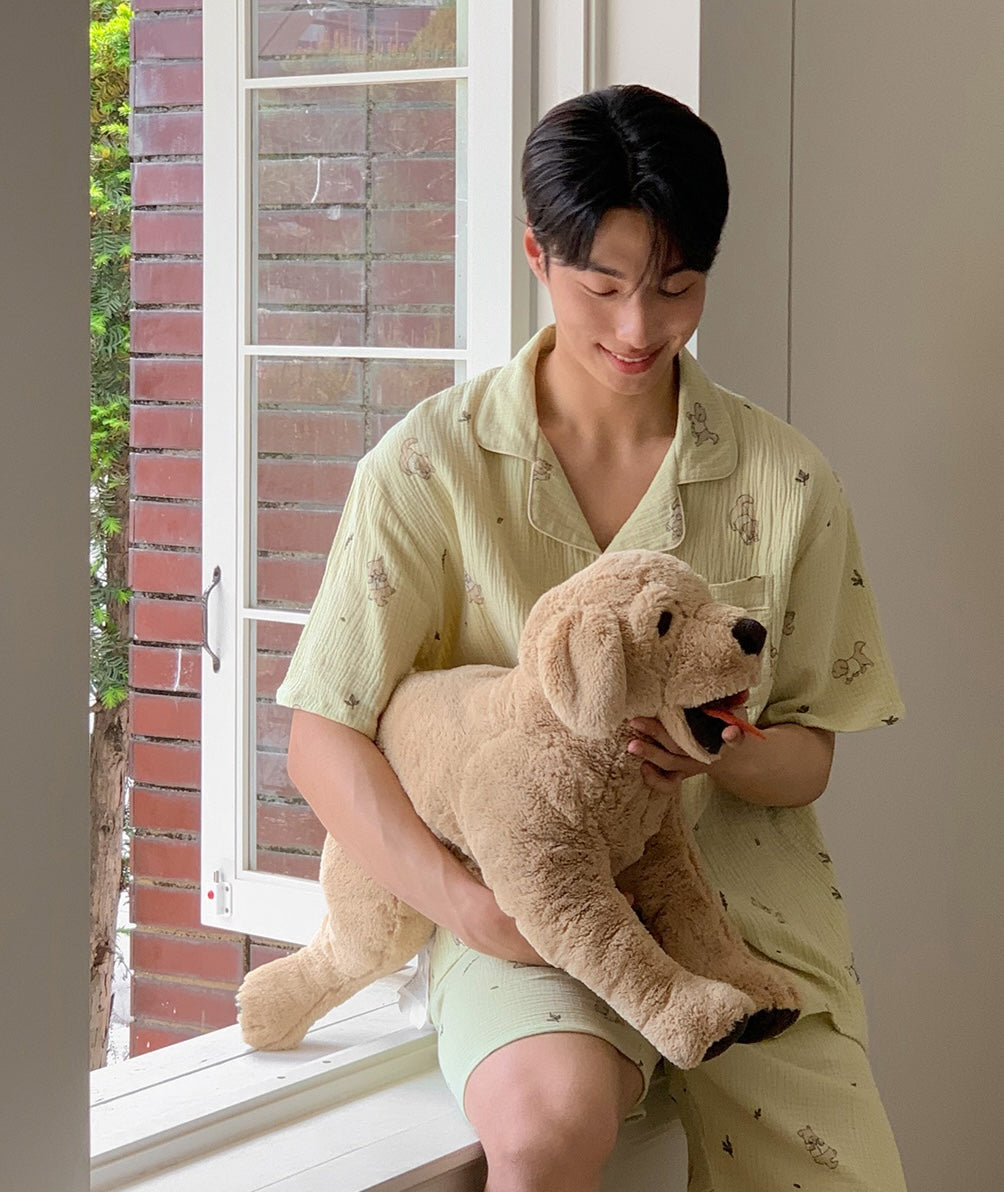 Juuneedu Mocha Cotton Short Sleeves Pajamas (2色) 短袖睡衣