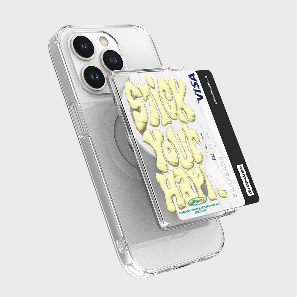 EARP EARP STICK YOUR HAPPY-YELLOW (Magsafe Card Zip)