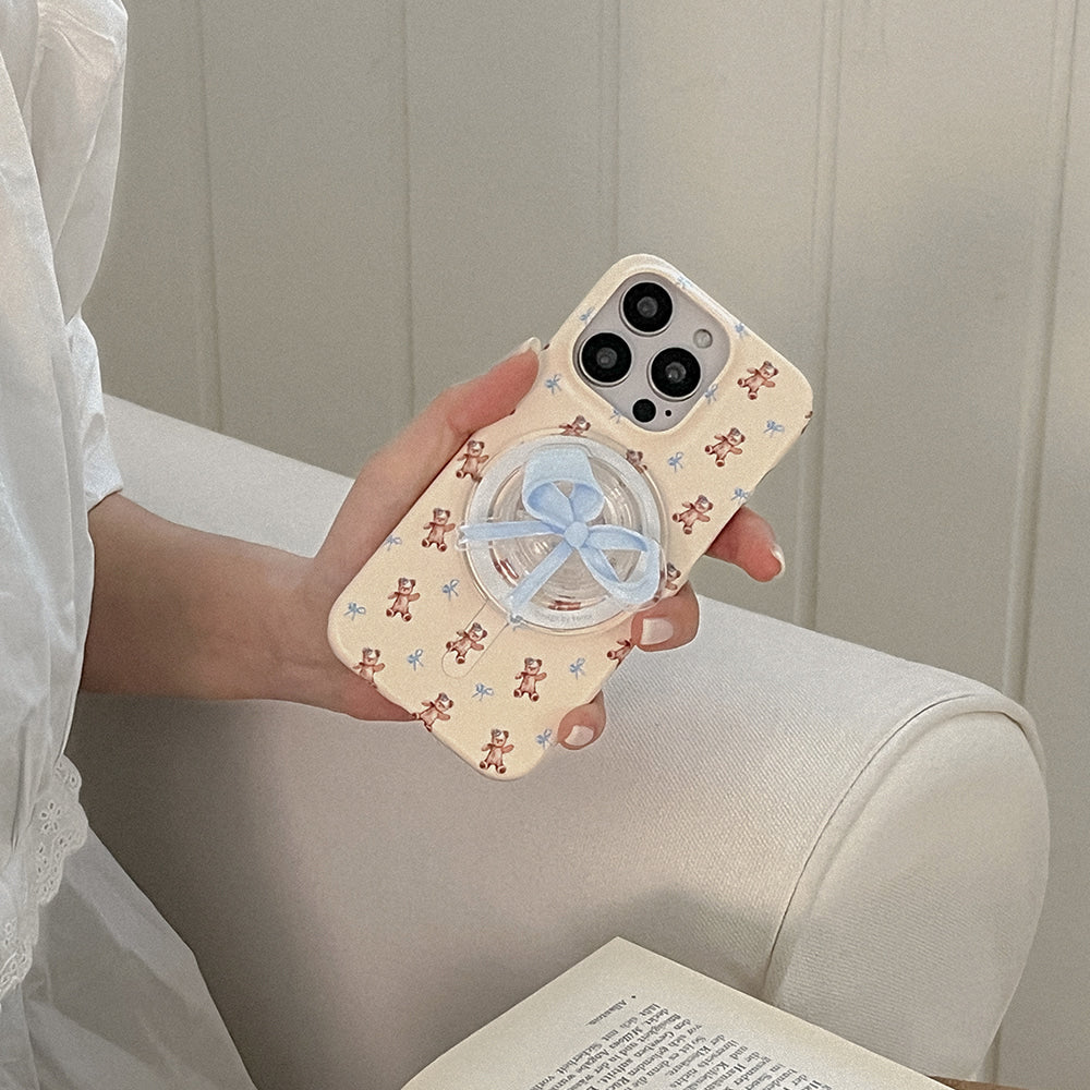 Fluffy Bear Pattern Phone Case (Magsafe Hard)