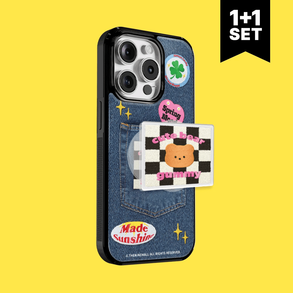 【Set】Gummy patch denim (Glossy bumper) + Acrylic Tok