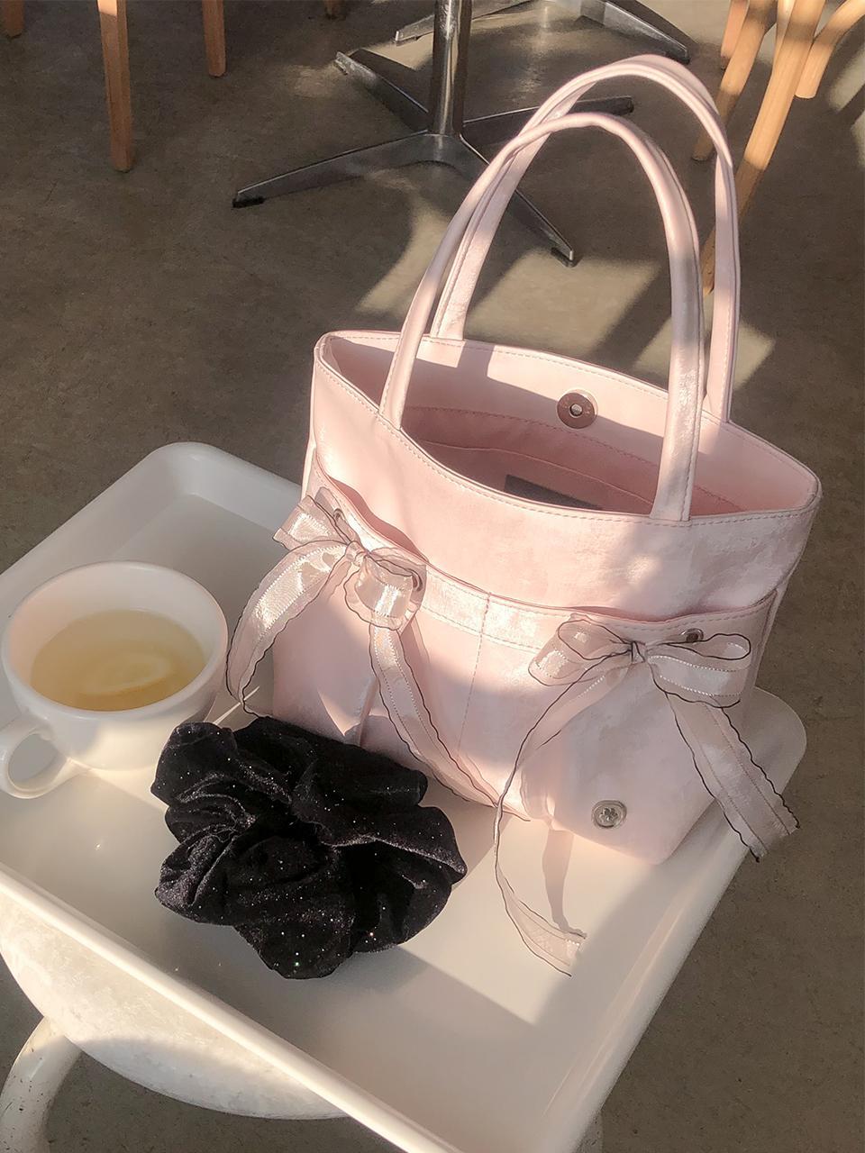 Ovuni Mini Easy Ribbon Bag_Pale pink