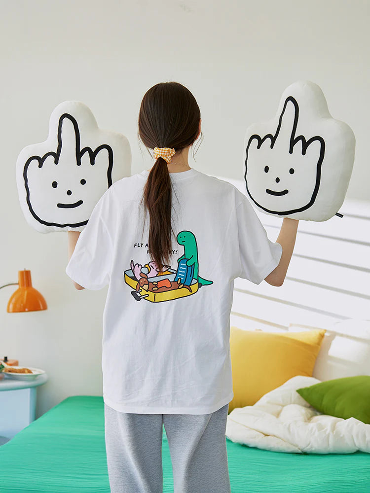 Joguman Studio Middle Finger Cushion (Throw Away)