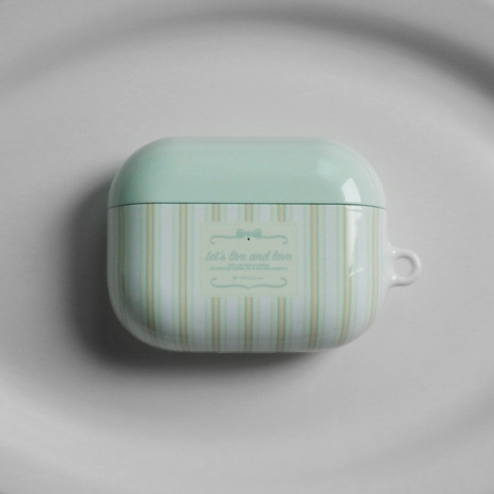 HIOO.kr Pajamas-melon airpods case (Glossy hard)