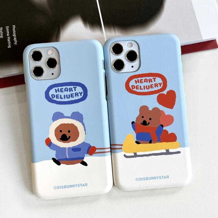 【情侶款💞】Disbunnystar Sledding Quokka Phonecase (Hard 硬殼) (2款)