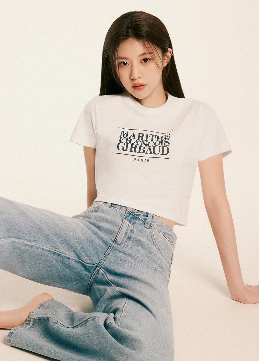 【兩件95折⭐】MARITHÉ FRANÇOIS GIRBAUD W CLASSIC LOGO CROP TEE (6 COLORS)