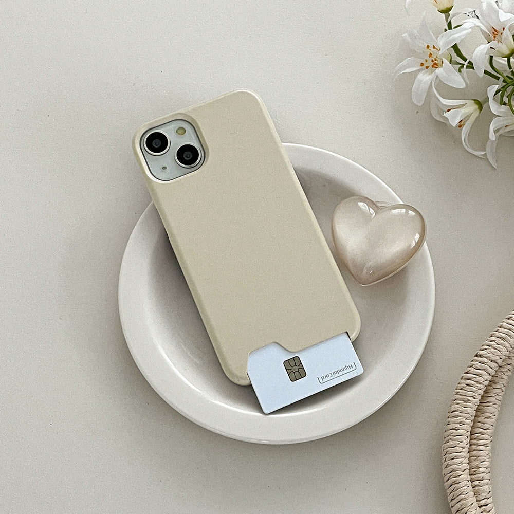 【Set】Modern Muji-beige toast (硬殼插卡款)+Resin Tok