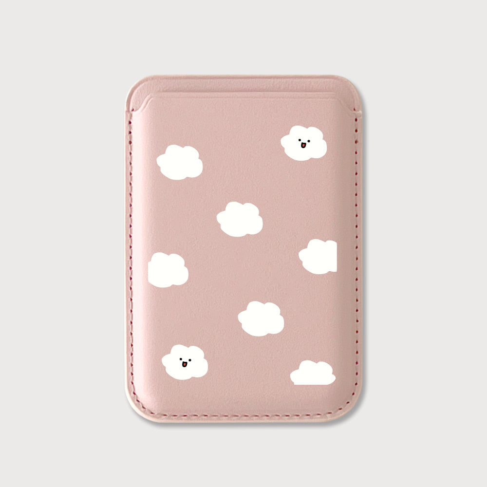 【85折加購✨】Cuter Cloud Pink Magsafe Card Wallet