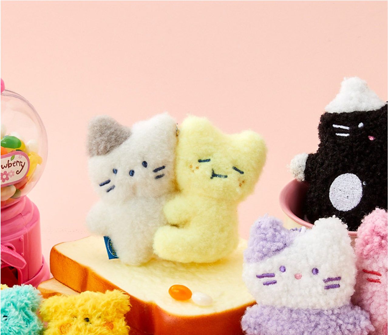 Butter Shop Milk Cat & Butter Keyring