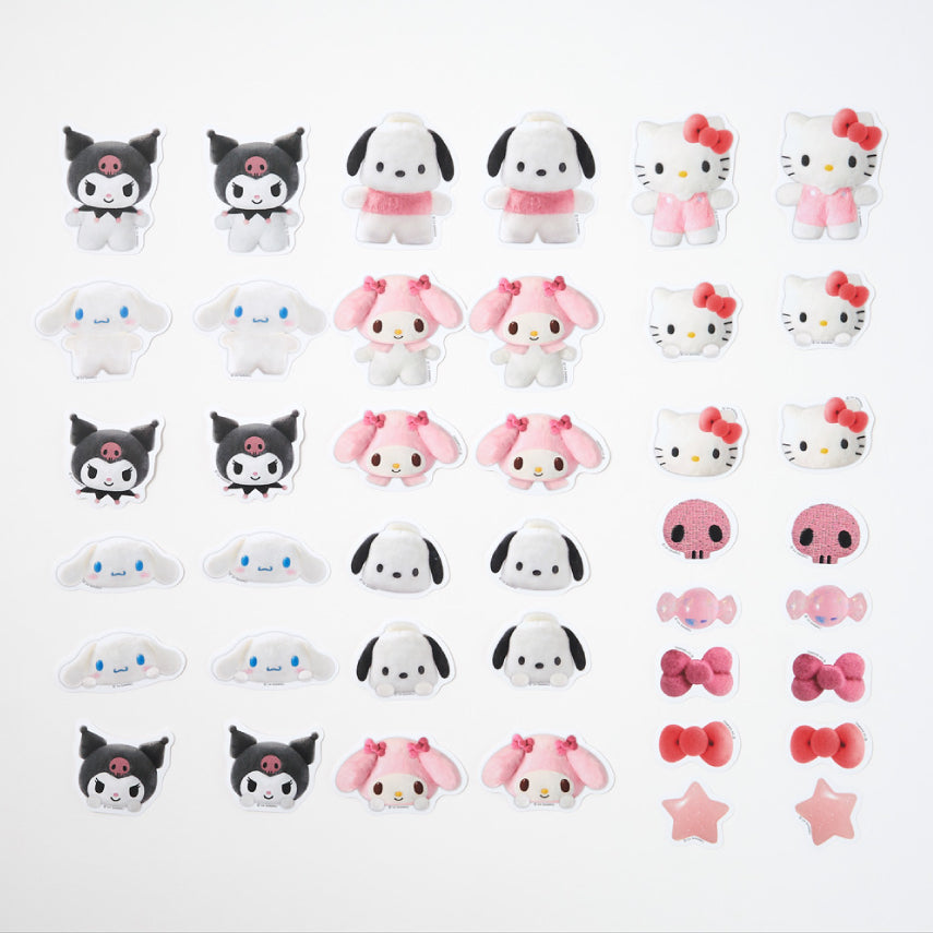 Sanrio Pompom Tin Case Sticker Pack (40P)