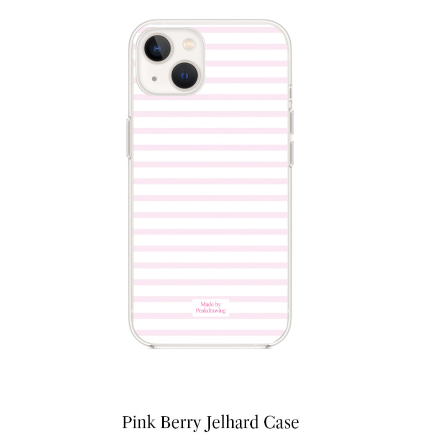 Peakdrawing Pink berry jelly hard case