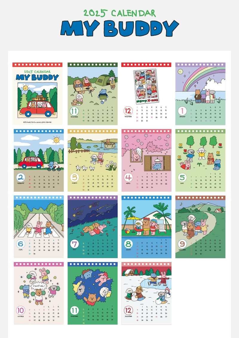 Dailylike 2025 My Buddy Mini Calendar