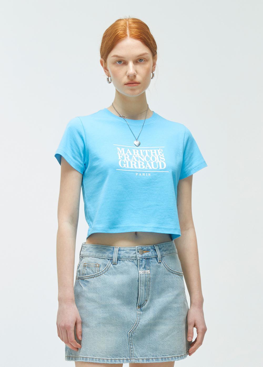 【兩件95折⭐】MARITHÉ FRANÇOIS GIRBAUD W CLASSIC LOGO CROP TEE (6 COLORS)