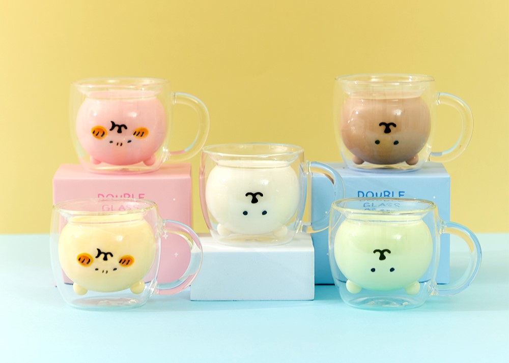 Joke Bear Double Wall Glass 雙層玻璃杯 (2款)