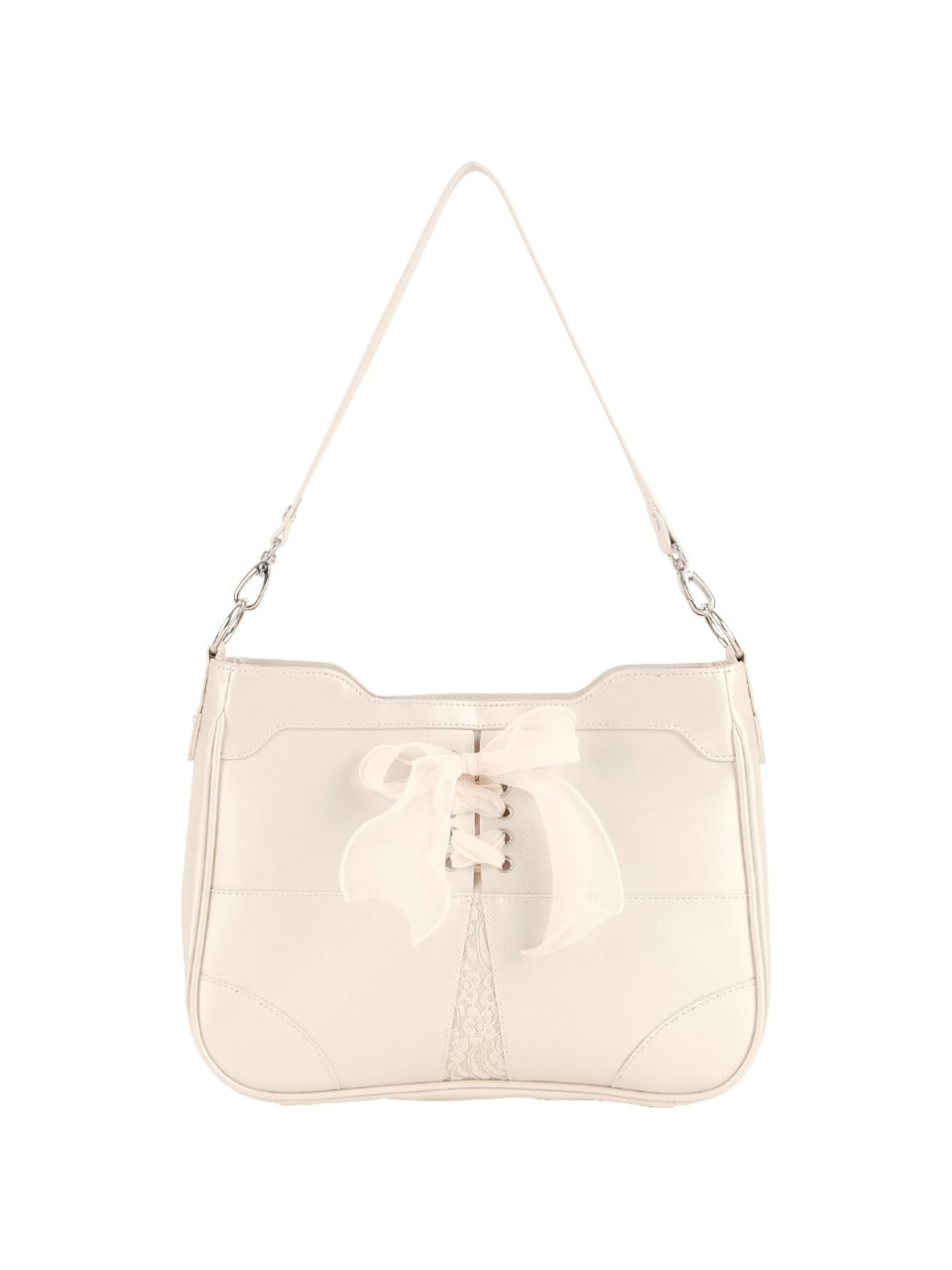 Ovuni Bustier Ribbon Bag - Ivory