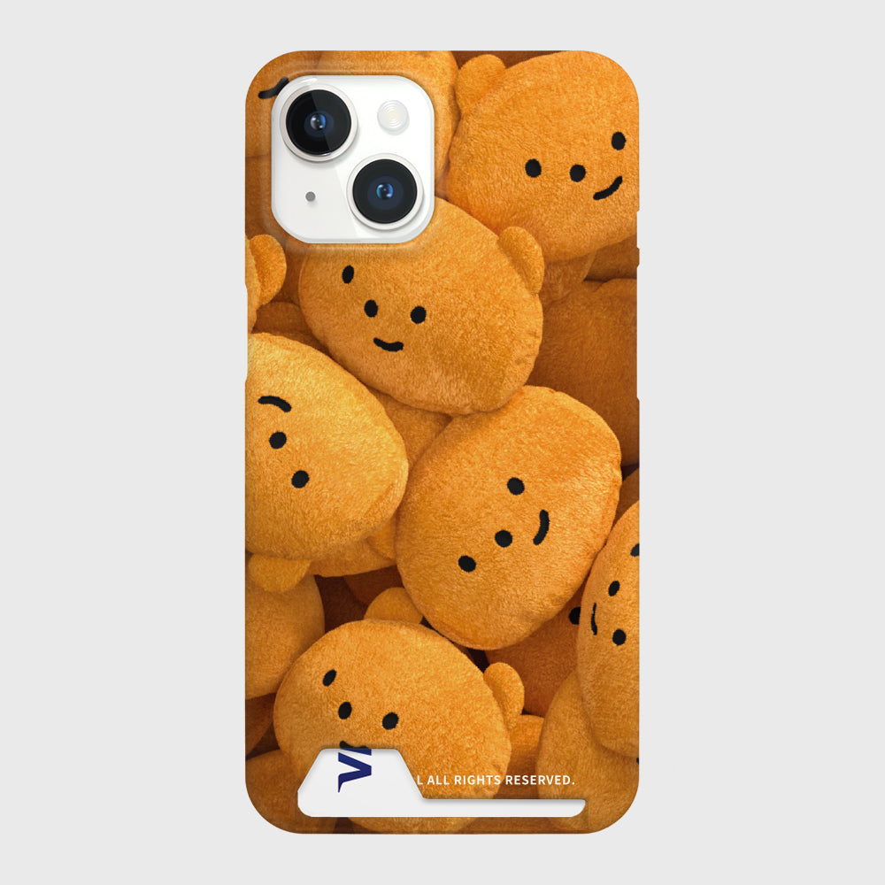 Gummy Cushion Pattern Phone Case (Hard/Card Storage)