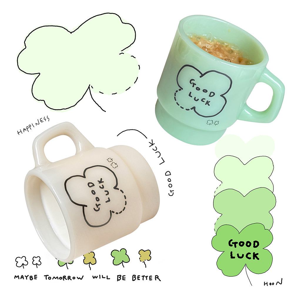 3 Months Good Luck Milk Cup 牛奶杯