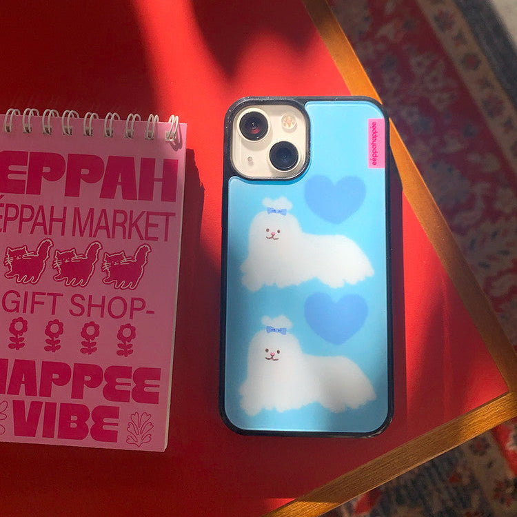 Eppah Skyblue Long Hair Maltese Case (Epoxy bumper/Glass/Magsafe)