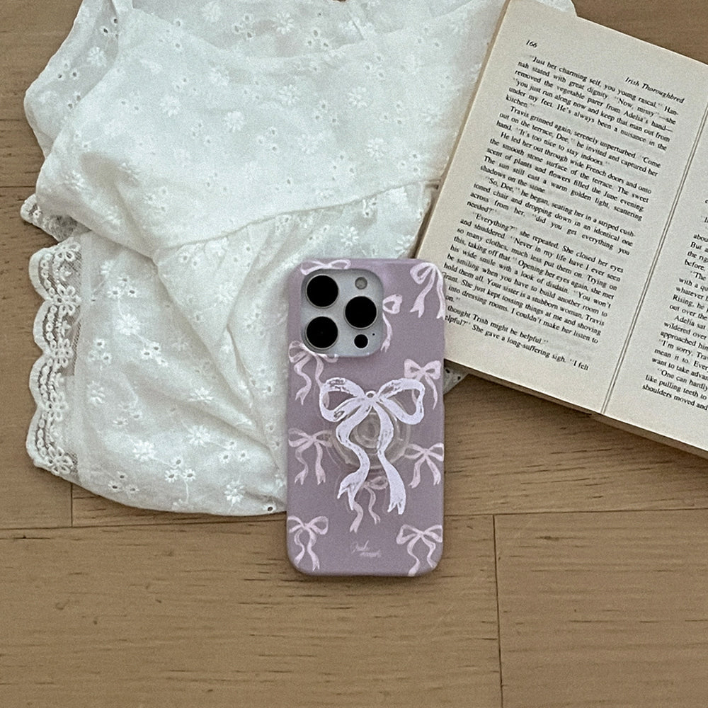 Ballet Ribbon Phone Case (Hard/Card Storage/Magsafe) (2色)
