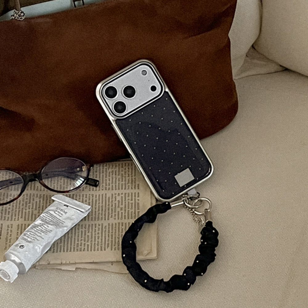 【Set】MM (Silver Bumper Case)+ Pure Silk 手機繩 (3色)