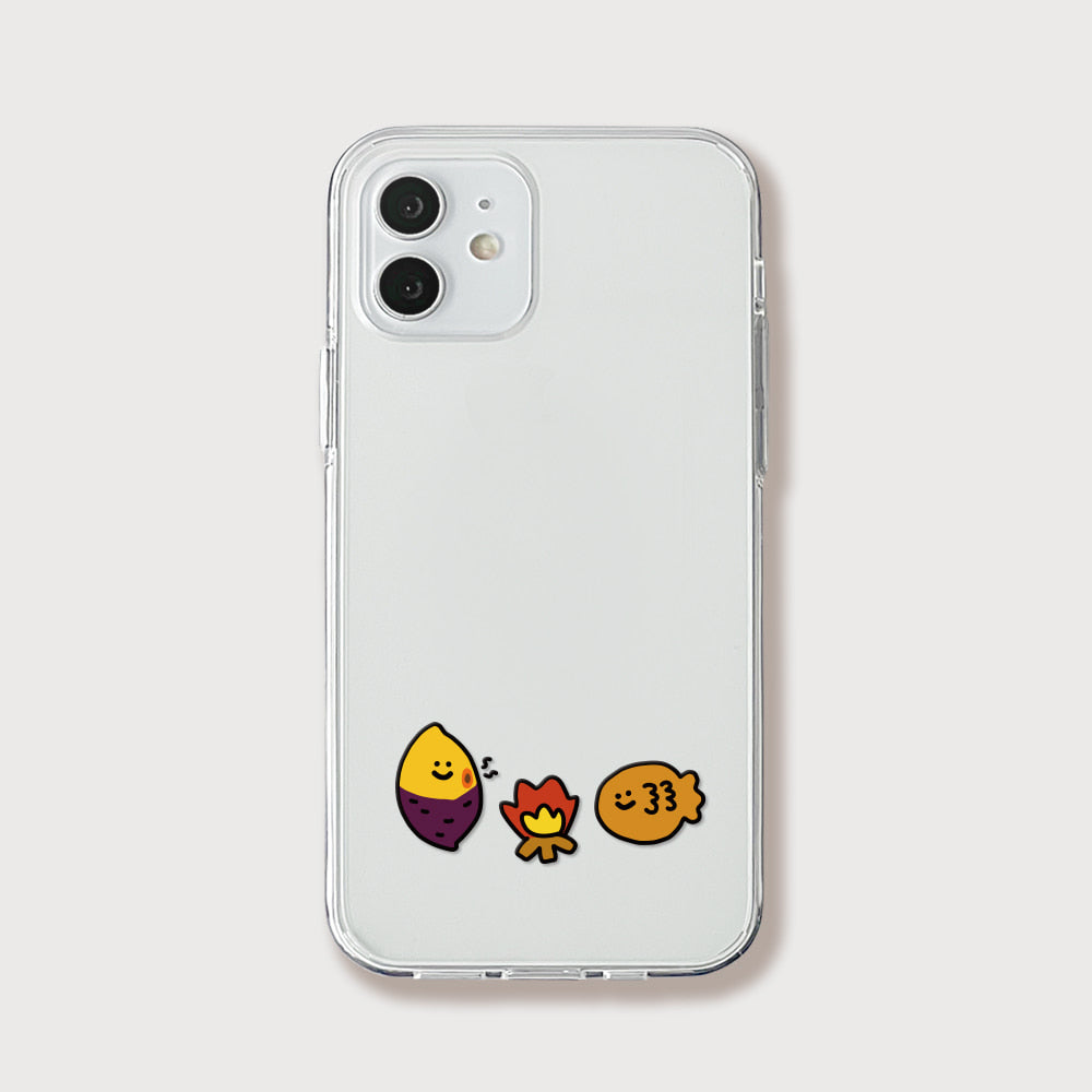 Cuter Sweet Potatoes and Bungeo-ppang Phone Case (Jelly/Jelly Hard/Jelly Tank)