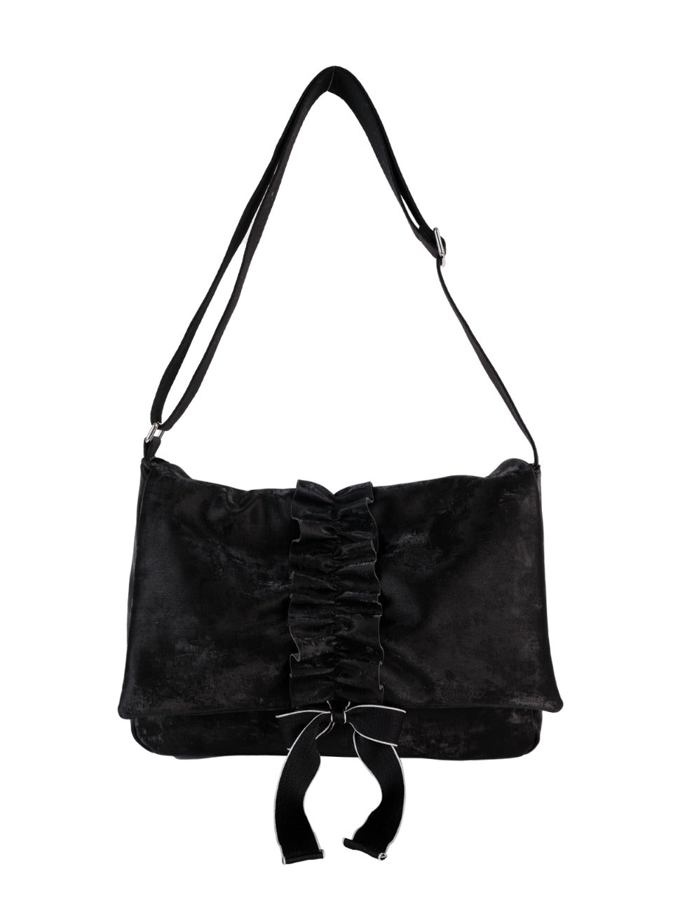 Ovuni Ruffle Envelope Bag_Black