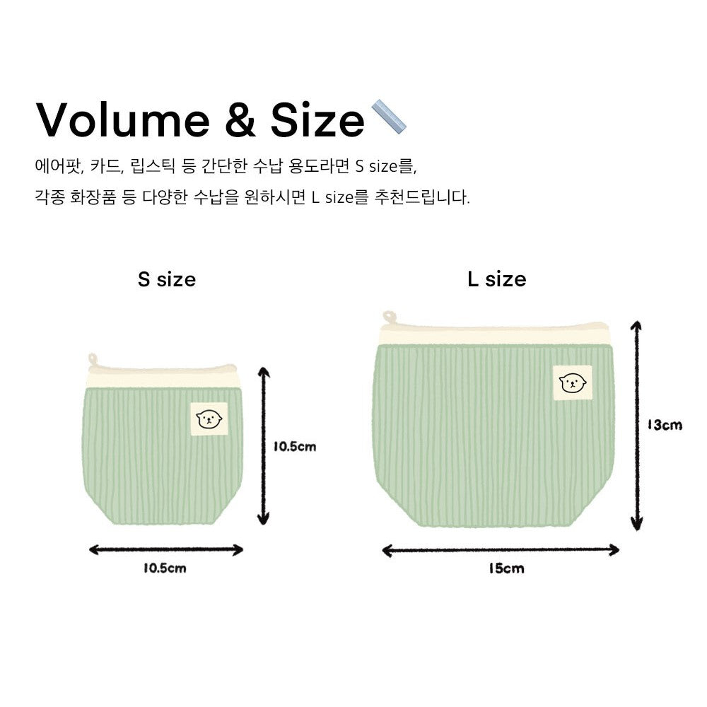 Haedal Mini Pouch (S, L size) (6 Colors)