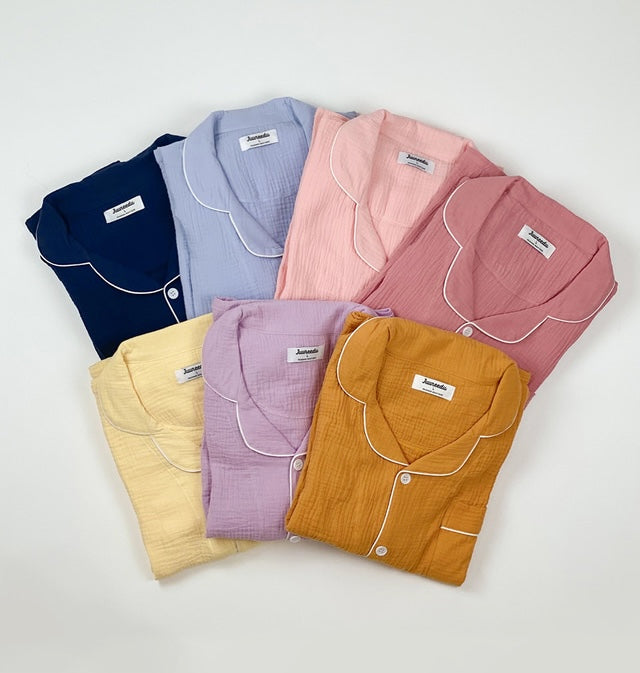 【買2套減$20✨】Juuneedu 7 Days Cotton Short Sleeves Pajamas (7色) 短袖睡衣