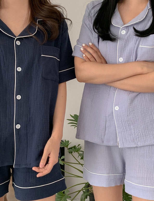 【買2套減$20✨】Juuneedu 7 Days Cotton Short Sleeves Pajamas (7色) 短袖睡衣