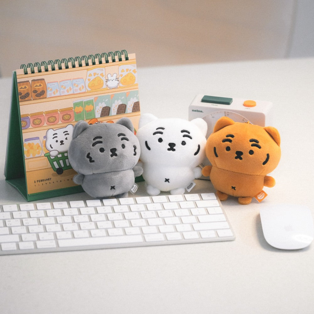 Muzik Tiger Fatty Mascot Keyring (3色)