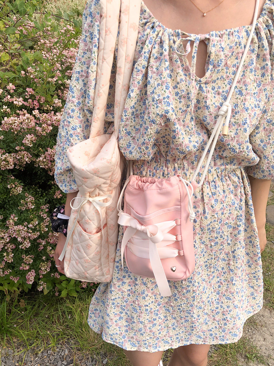 Ovuni Mini Sneaker Ribbon Bag (Nylon) - 3色