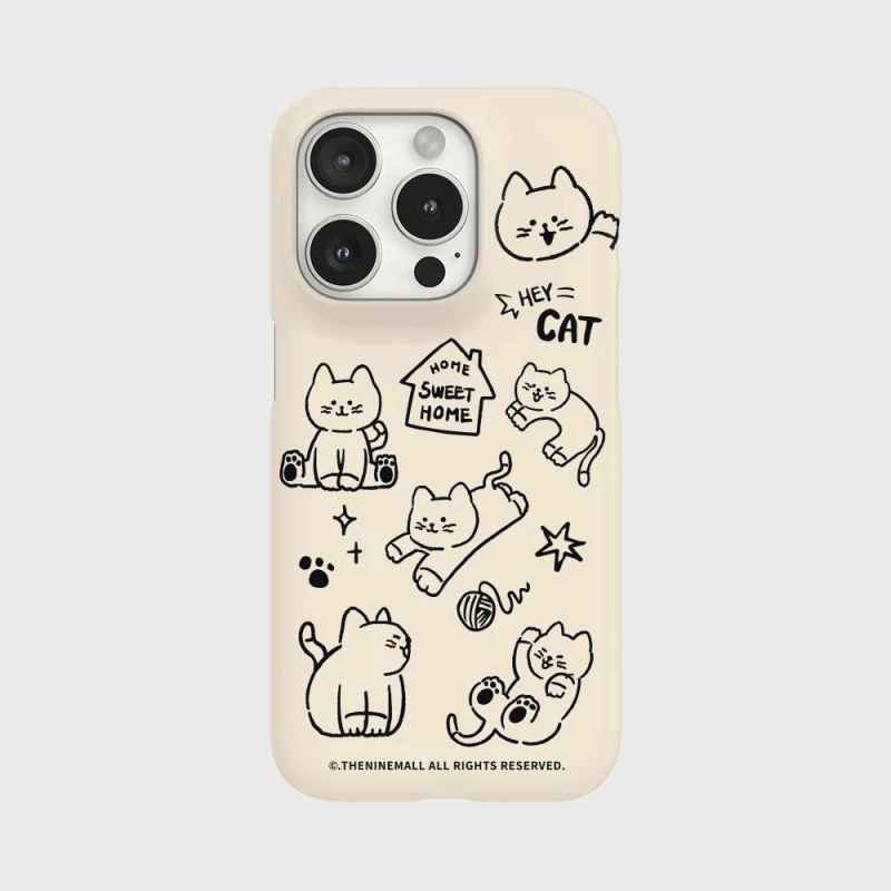 Sweet Home Hey Cat Phone Case (Hard/Card Storage)