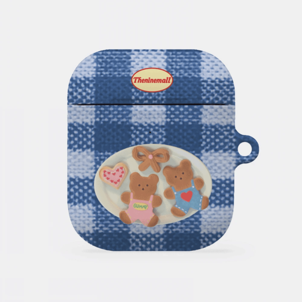 Gummy Cookie Check Pattern Airpods Case (Hard 硬殼)