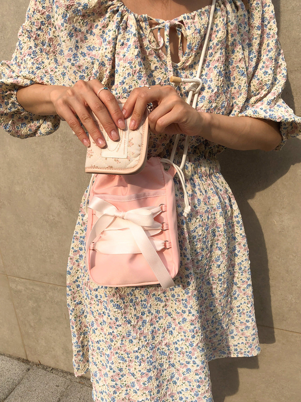 Ovuni Mini Sneaker Ribbon Bag (Nylon) - 3色