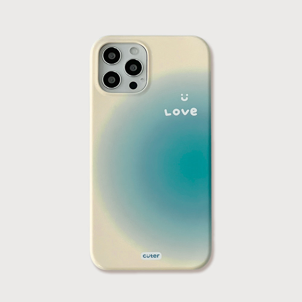Cuter Blue Mood Phone Case (Glossy Hard)