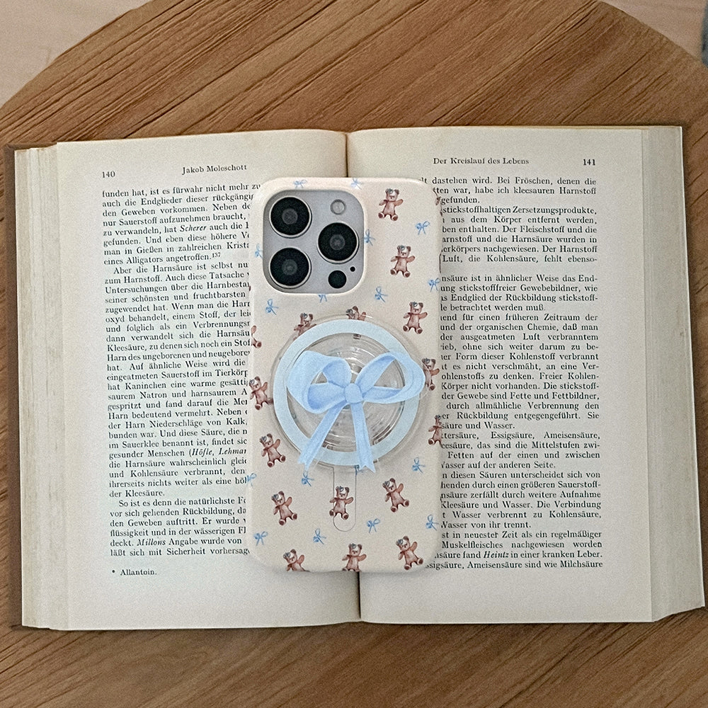 Fluffy Bear Pattern Phone Case (Magsafe Hard)