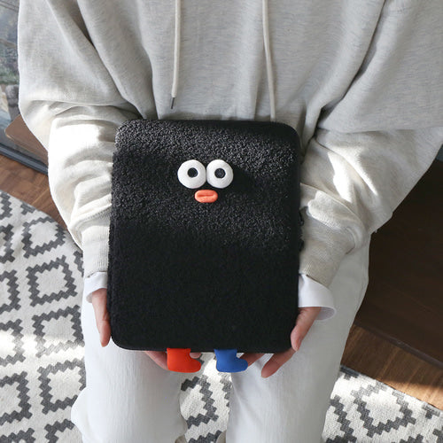 Romane Brunch Brother Pompom Boucle Ipad Pouch (3 Colors) (11 inch)
