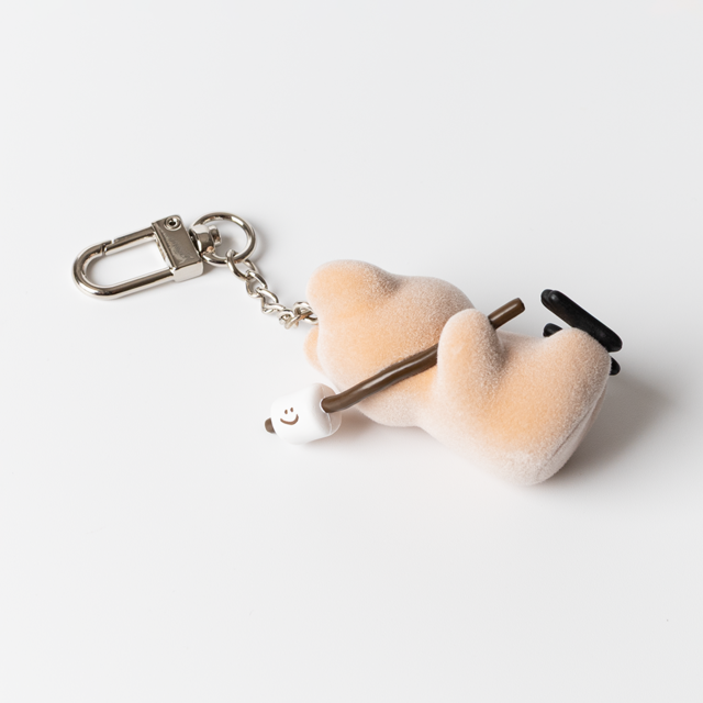 Dinotaeng Quokka & Marsh Flocking Keychain