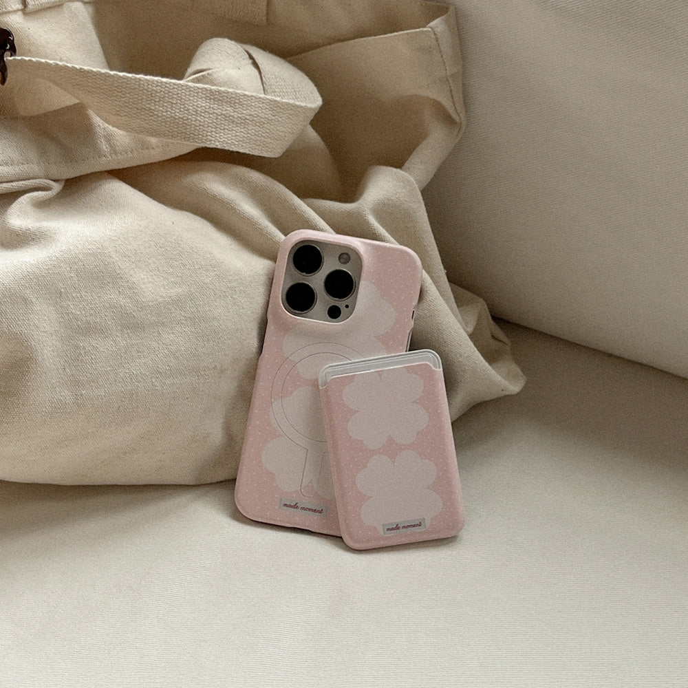 Pastel Clover Phone Case (Hard/Card Storage/Magsafe) (3色)