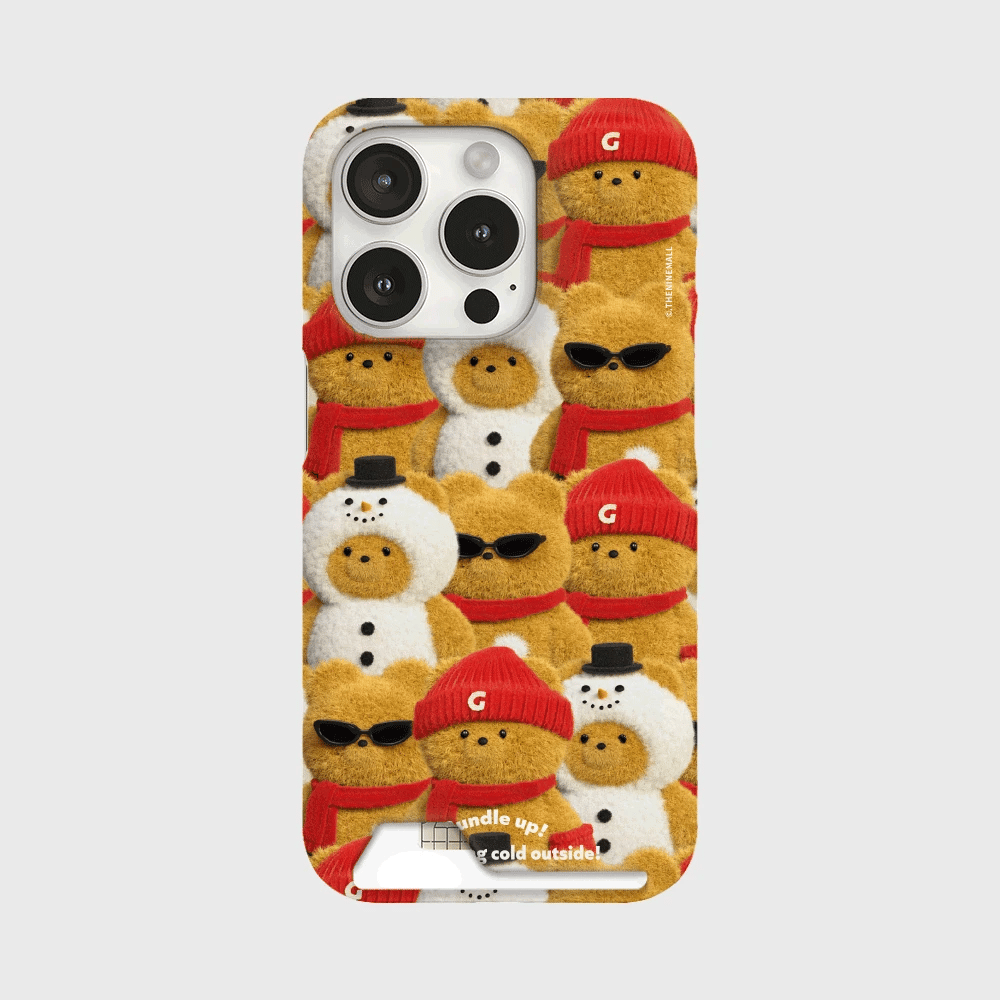 Pattern Gummy Bundle Up Phone Case (Hard/Card Storage)