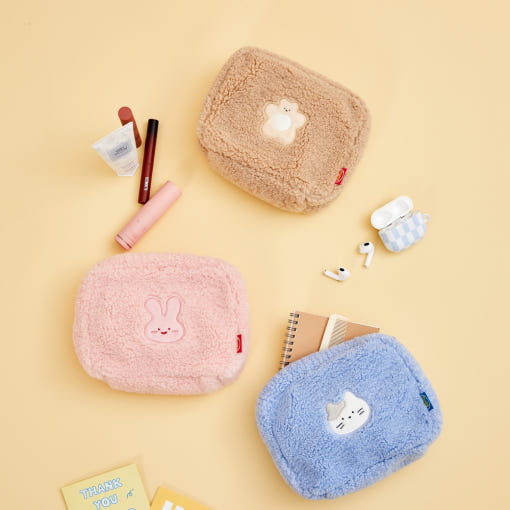 Butter Shop Butter Family Boucle Fabric Pouch 化妝袋 (3款)
