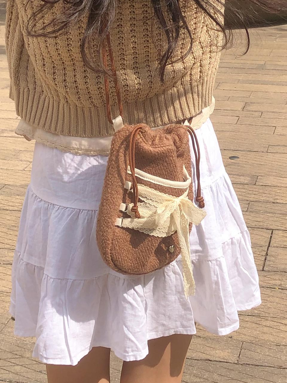 NEW! Ovuni Mini Sneaker Ribbon Bag (Dumble) - 3色
